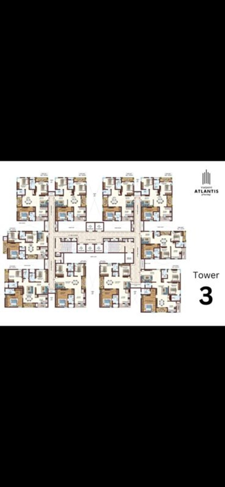 Master Plan, vasavi-atlantis 3 Bedroom 1610 Sq.Ft. Apartment In Narsingi Hyderabad 10519719