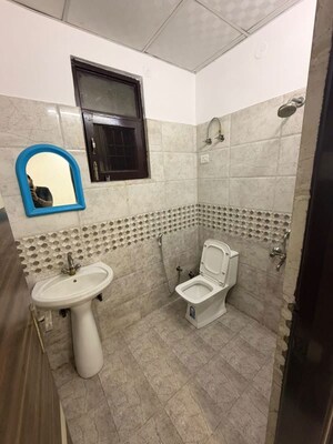 Bathroom in 2 BHK Builder Floor at Divya Angels, Indrapuram – for Rent