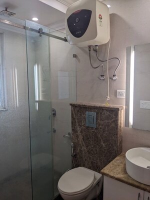 Bathroom in 3 BHK Builder Floor at Kalkaji – for Rent