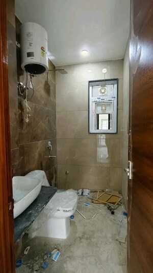 Bathroom in 2 BHK Builder Floor at Chattarpur – for Rent