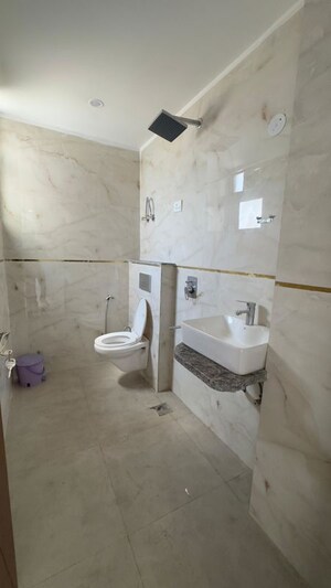 Bathroom in 3 BHK Apartment at Chattarpur – for Rent