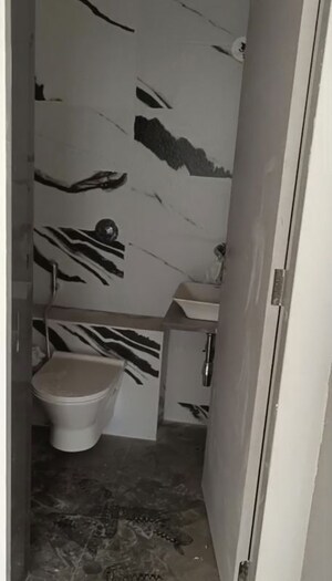 Bathroom in 1 BHK Apartment at Rockline The Meridian Towers, Ghatkopar West – for Rent