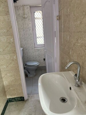 Bathroom in 2.5 BHK Builder Floor at East Of Kailash – for Rent