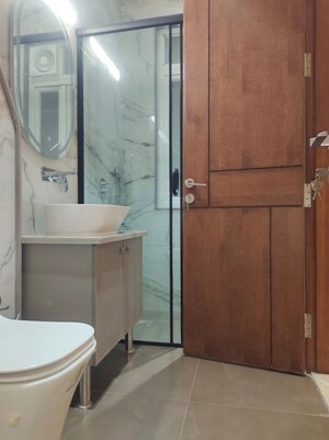 Bathroom in 3 BHK Builder Floor at East Of Kailash – for Sale