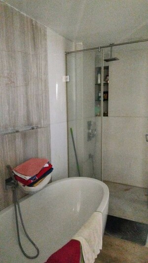 Bathroom in 3 BHK Apartment at Lodha New Cuffe Parade, Wadala – for Rent