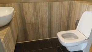 Bathroom in 3 BHK Apartment at Lodha New Cuffe Parade, Wadala – for Rent