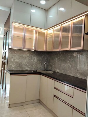 Kitchen in 3 BHK Apartment at Hallmark Treasor, Narsingi – for Rent