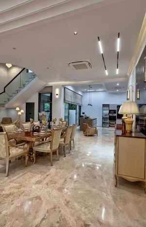 Dining area in 5 BHK Independent House at Chitrakoot – for Sale