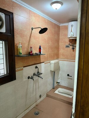 Bathroom in 3 BHK Apartment at Udaigiri Apartments, Sector 34 – for Rent