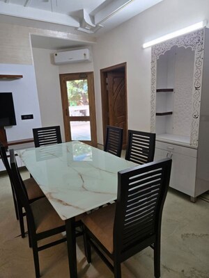 Dining area in 3 BHK Apartment at Green Park – for Rent