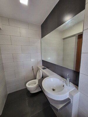 Bathroom in 3.5 BHK Apartment at Wadhwa Imperial Heights, Goregaon West – for Rent
