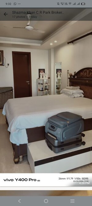 Bedroom in 3.5 BHK Builder Floor at Greater Kailash I – for Sale