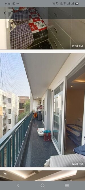 Balcony in 3.5 BHK Builder Floor at Greater Kailash I – for Sale