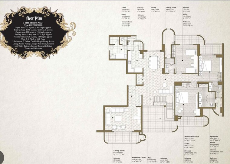 Master Plan, emaar-premium 4 Bedroom 1400 Sq.Ft. Apartment In Arekere Bangalore 10520745