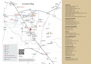 3 BHK Apartment – Map Location View at CKPC Heart of Harmony, Kudlu Gate - for Sale
