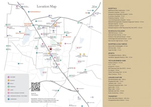 3 BHK Apartment – Map Location View at CKPC Heart of Harmony, Kudlu Gate - for Sale