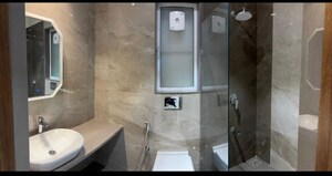 Bathroom in 3 BHK Apartment at Kabra Garnet, Malad West – for Rent