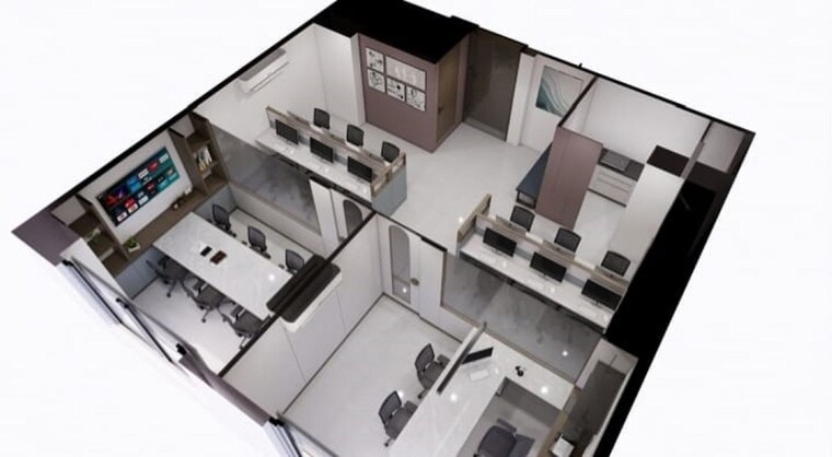 Floor Plan, shivam-trade-center Commercial Office Space 1208 Sq.Ft. In Ambli Ahmedabad 10520828