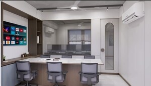 Kitchen in  Office Space at Shivam Trade Center, Ambli – for Rent