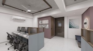 Kitchen in  Office Space at Shivam Trade Center, Ambli – for Rent