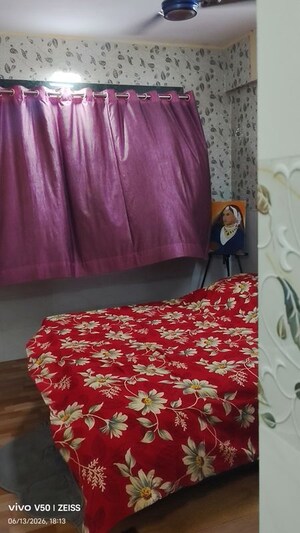 Bedroom in 2 BHK Apartment at Manjushree CHS, Kopar Khairane – for Rent