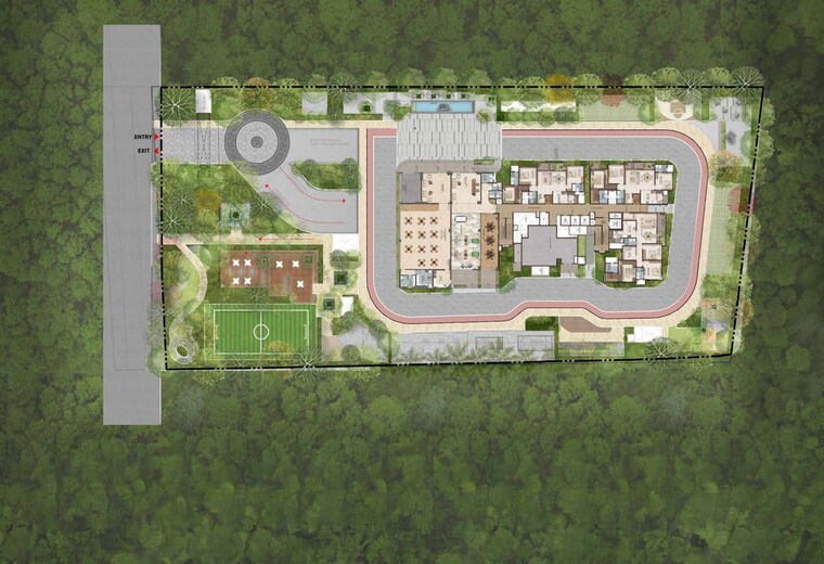 Master Plan, ckpc-heart-of-harmony 4 Bedroom 2572 Sq.Ft. Apartment In Kudlu Gate Bangalore 10520931