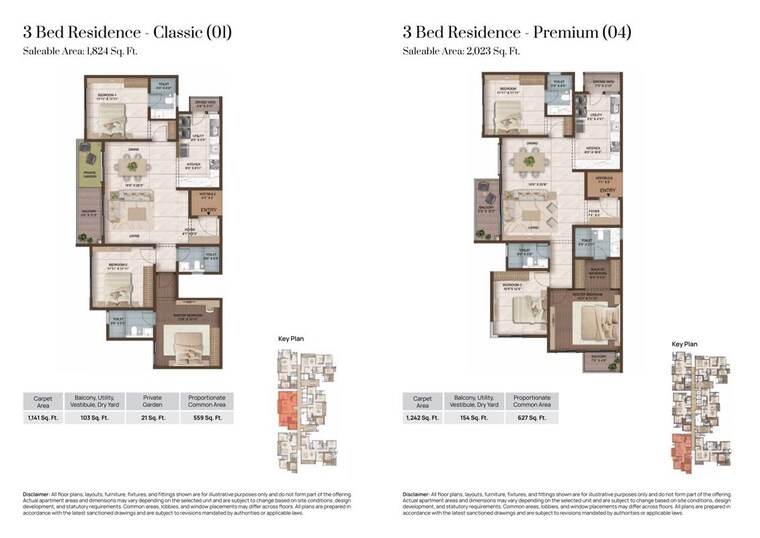 Floor Plan, ckpc-heart-of-harmony 4 Bedroom 2572 Sq.Ft. Apartment In Kudlu Gate Bangalore 10520931