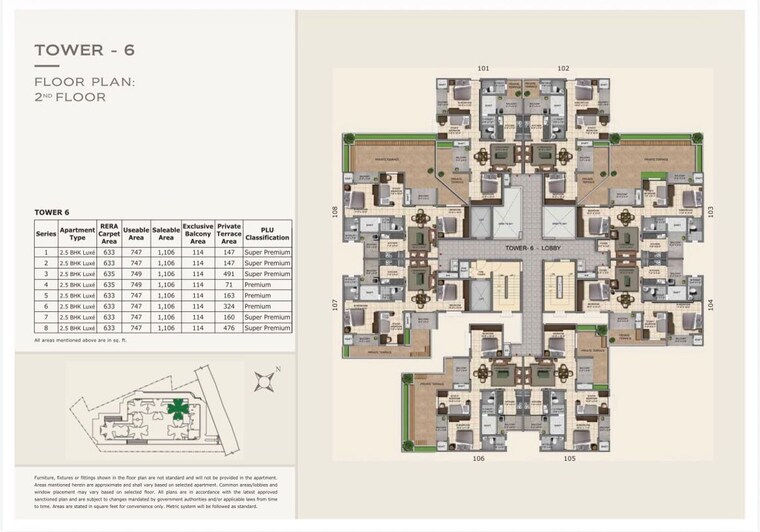 Master Plan, provident-capella 2.5 Bedroom 1110 Sq.Ft. Apartment In Whitefield Bangalore 10521060