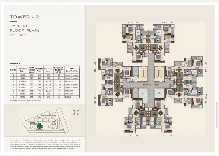 Master Plan, provident-capella 2.5 Bedroom 1110 Sq.Ft. Apartment In Whitefield Bangalore 10521060