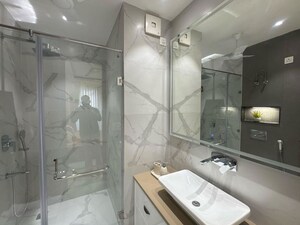 Bathroom in 4 BHK Builder Floor at Palam Vihar Residents Association, Palam Vihar – for Rent