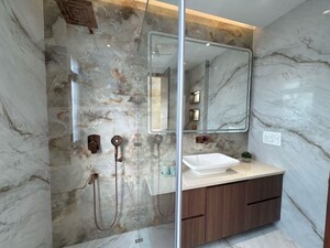 Bathroom in 4 BHK Builder Floor at Palam Vihar Residents Association, Palam Vihar – for Rent