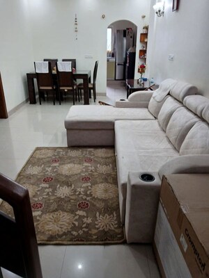 Living Room in 3 BHK Apartment at SLV Spring Fields, Nagavara – for Rent