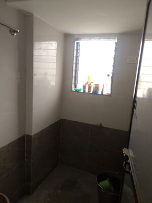 Bathroom in 1 BHK Apartment at Omkar Apartment Kharegaon, Kalwa – for Rent