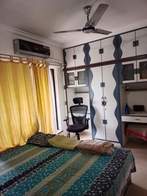 Living Room in 2.5 BHK Apartment at Royal Palms, Goregaon East – for Rent