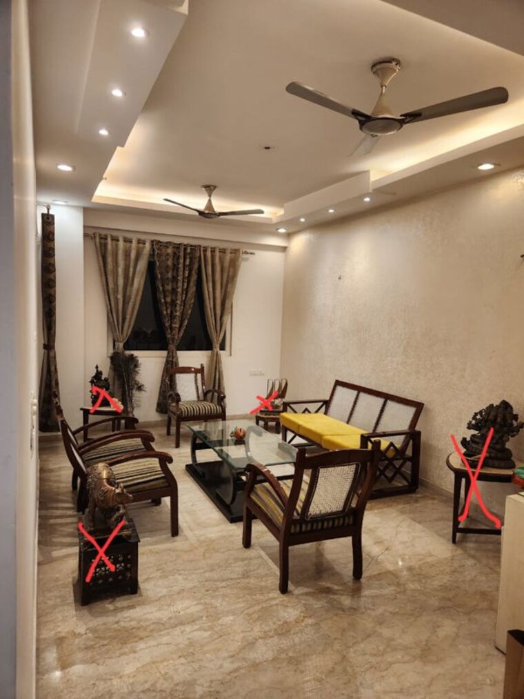Living Room, griha-pravesh 3.5 Bedroom 2276 Sq.Ft. Apartment In Sector 77 Noida 10517879