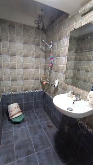 Bathroom in 3 BHK Apartment at SB Purushottam Towers, Prabhadevi – for Rent
