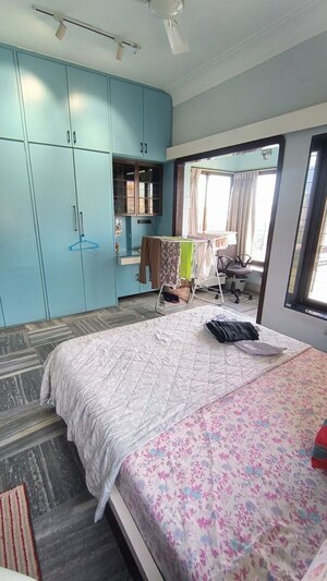 Bedroom in 3 BHK Apartment at SB Purushottam Towers, Prabhadevi – for Rent
