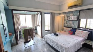 Bedroom in 3 BHK Apartment at SB Purushottam Towers, Prabhadevi – for Rent