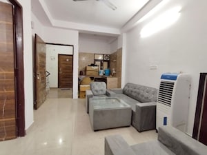 Living Room in 1 BHK Apartment at Freedom Fighters Enclave – for Rent