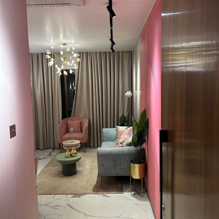 Living Room, dosti-planet-north 2 Bedroom 553 Sq.Ft. Apartment In Shilphata Thane 9196564