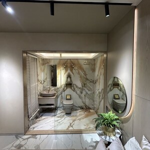 Living Room in 2 BHK Apartment at Dosti Planet North, Shilphata – for Sale