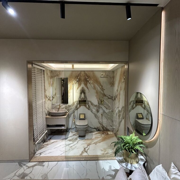 Living Room, dosti-planet-north 2 Bedroom 553 Sq.Ft. Apartment In Shilphata Thane 9196564