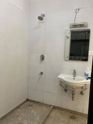Bathroom in 3 BHK Builder Floor at Malviya Nagar – for Rent