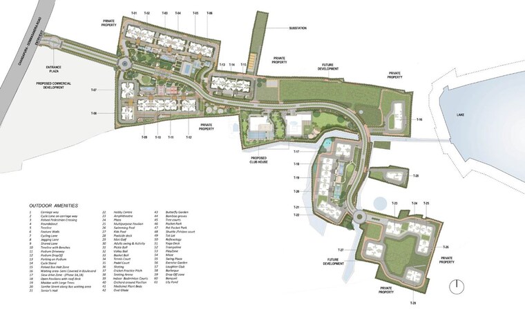 Master Plan, nambiar-district-25 4 Bedroom 2980 Sq.Ft. Apartment In Dommasandra Bangalore 10521315