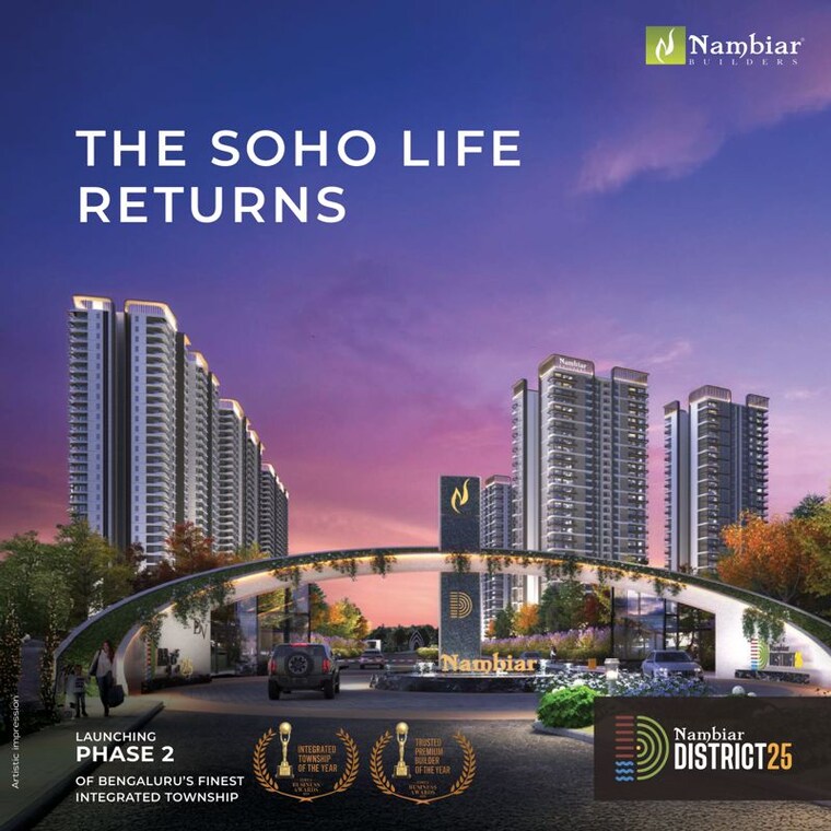 Exterior View, nambiar-district-25 4 Bedroom 2980 Sq.Ft. Apartment In Dommasandra Bangalore 10521315