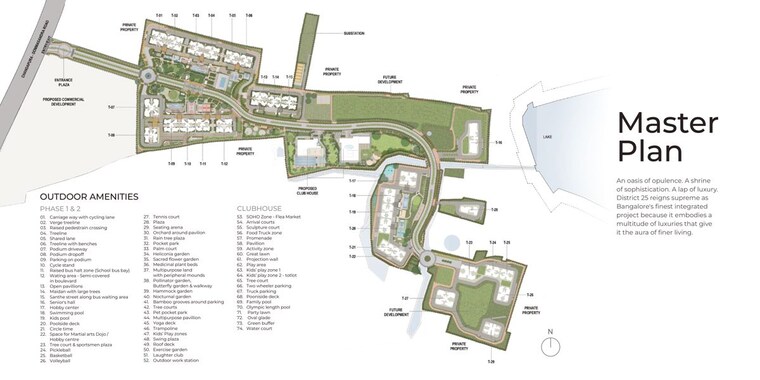 Master Plan, nambiar-district-25 4 Bedroom 2980 Sq.Ft. Apartment In Dommasandra Bangalore 10521315