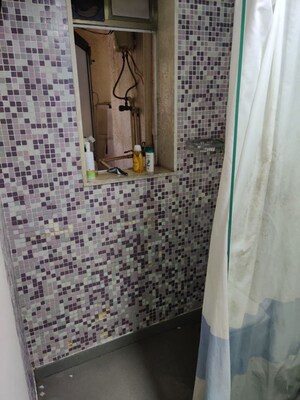 Bathroom in 1 BHK Apartment at Guru Mauli Apartments, Andheri West – for Sale
