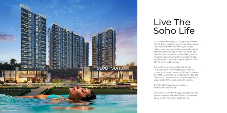 Exterior View, nambiar-district-25 2 Bedroom 1252 Sq.Ft. Apartment In Dommasandra Bangalore 10508785