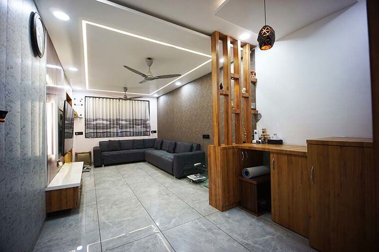 Living Room, chandlodia 3 Bedroom 100 Sq.Yd. Independent House In Chandlodia Ahmedabad 10521559