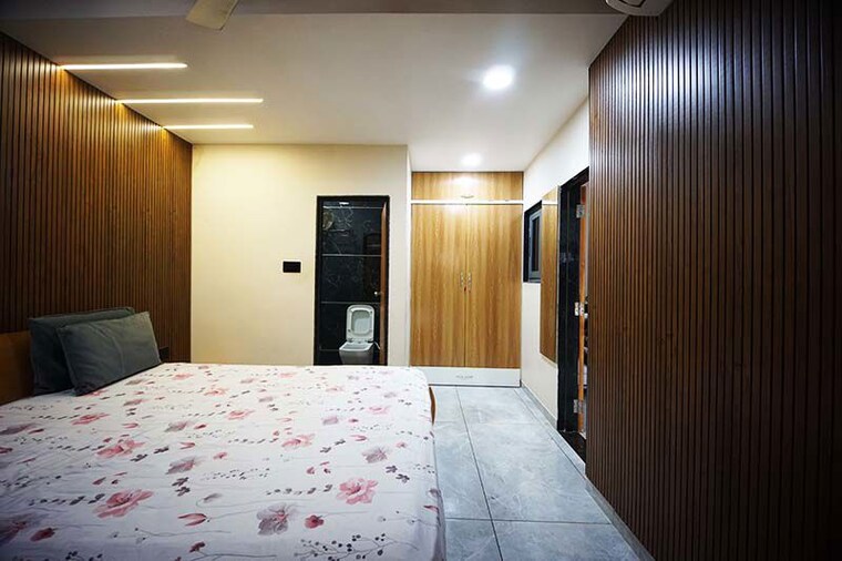 Bedroom, chandlodia 3 Bedroom 100 Sq.Yd. Independent House In Chandlodia Ahmedabad 10521559